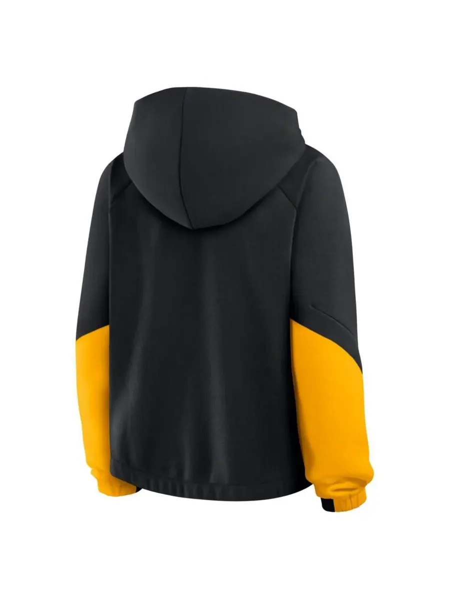 Fanatics Женская черная толстовка с капюшоном Pittsburgh Steelers Oversized Redzone Bubble Screen — изображение 3 из 3