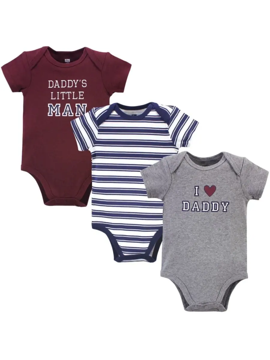 Комплект из трех хлопковых боди Hudson Baby, Boy Daddy — изображение 1 из 4