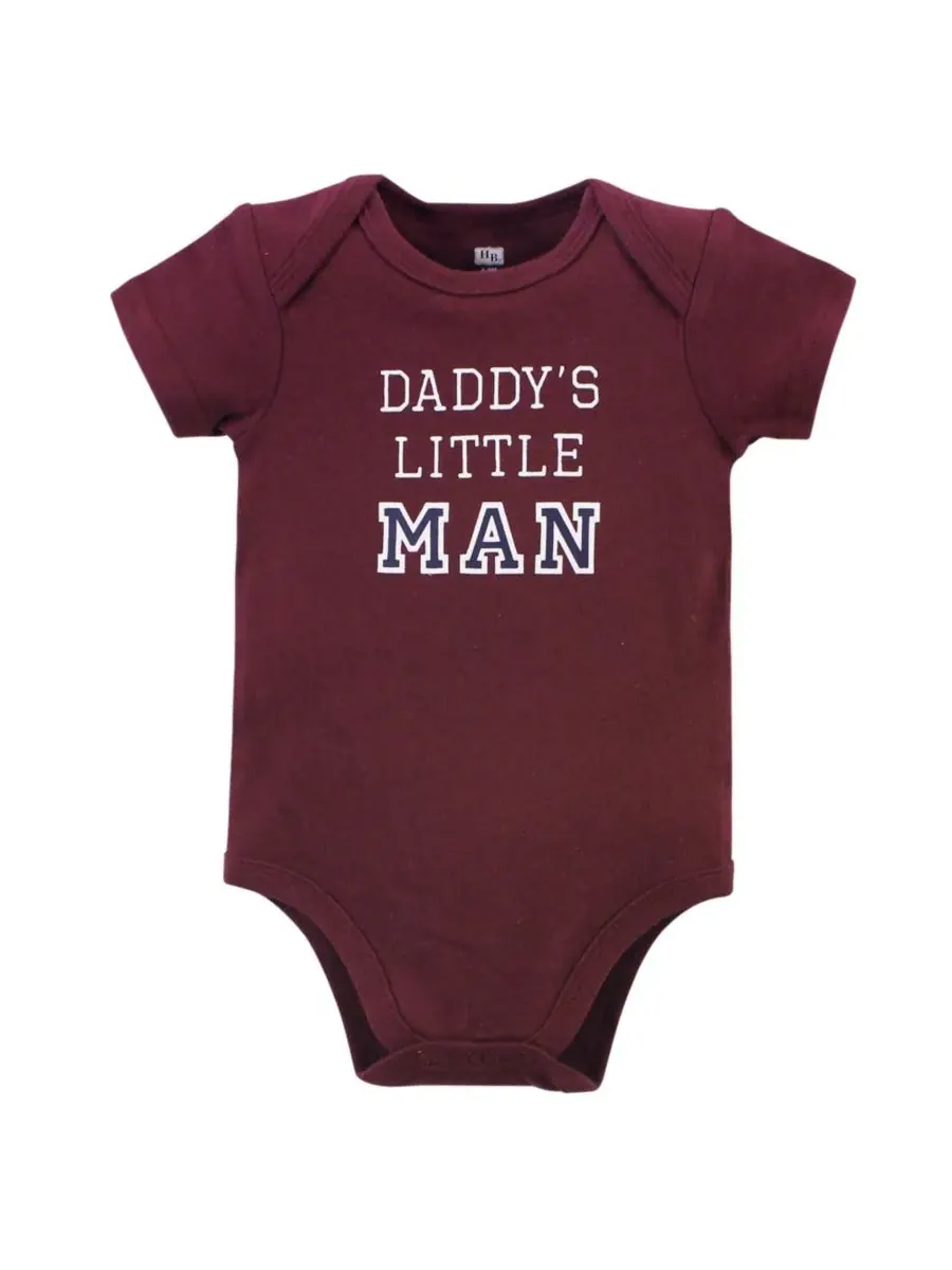 Комплект из трех хлопковых боди Hudson Baby, Boy Daddy — изображение 3 из 4