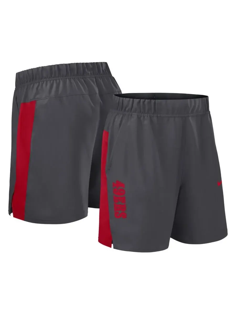 Nike Мужские серые тканые спортивные шорты San Francisco 49ers Victory Performance Shorts — изображение 1 из 3, серый