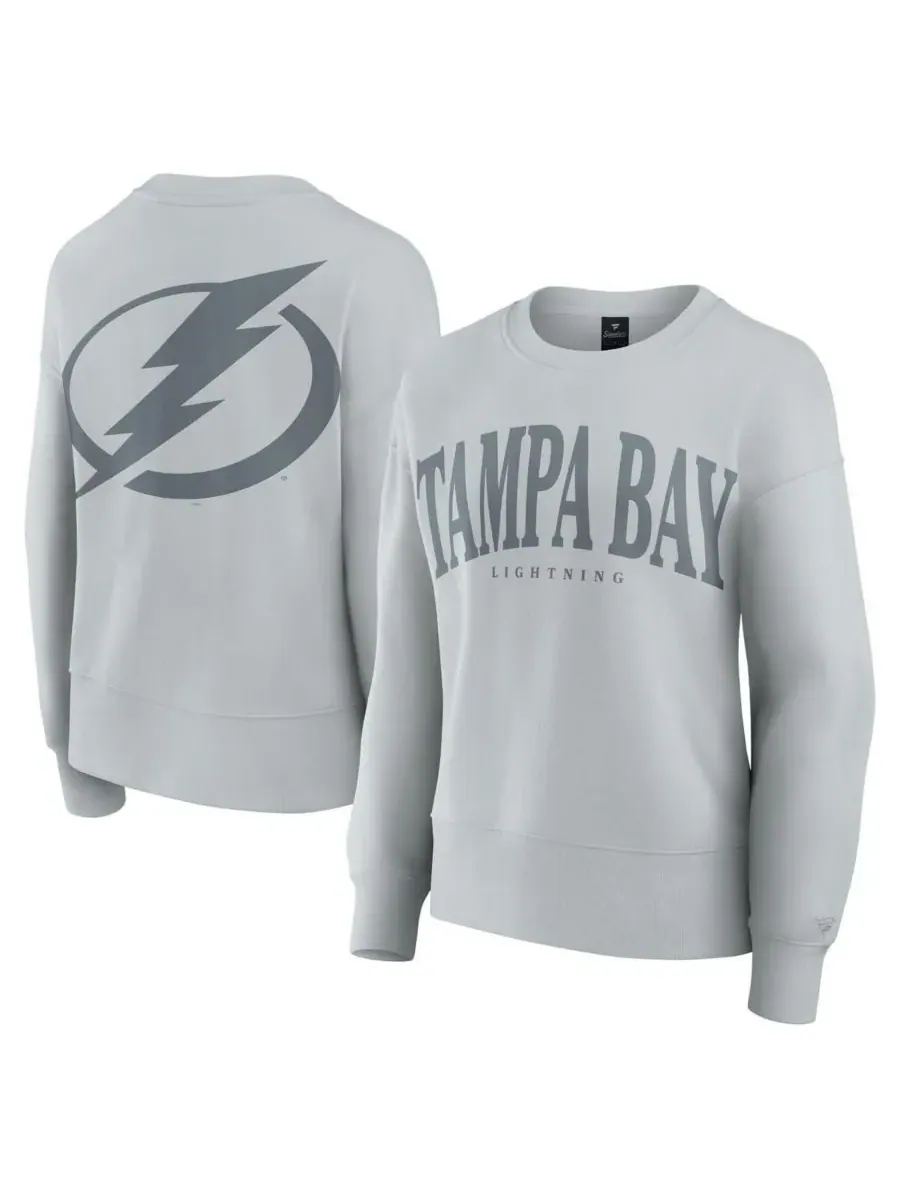 Fanatics Женская серая толстовка Tampa Bay Lightning Elements Flow Pullover Sweatshirt — изображение 1 из 5, серый