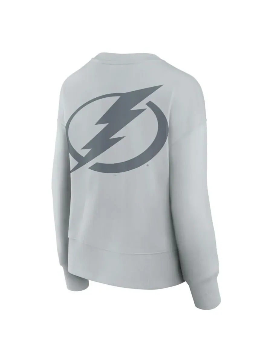 Fanatics Женская серая толстовка Tampa Bay Lightning Elements Flow Pullover Sweatshirt — изображение 3 из 5, серый
