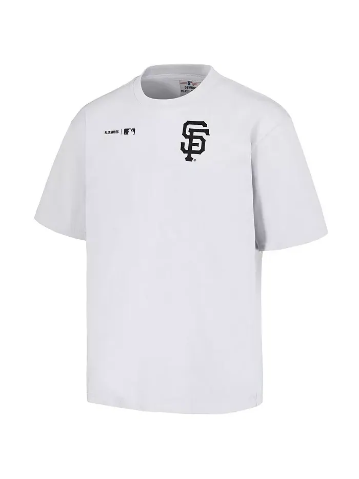 Мужская белая футболка San Francisco Giants Precision PLEASURES — изображение 2 из 3