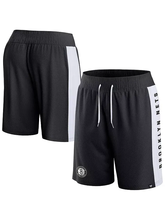 Мужские черные шорты Brooklyn Nets Referee Iconic Mesh Fanatics — изображение 1 из 3