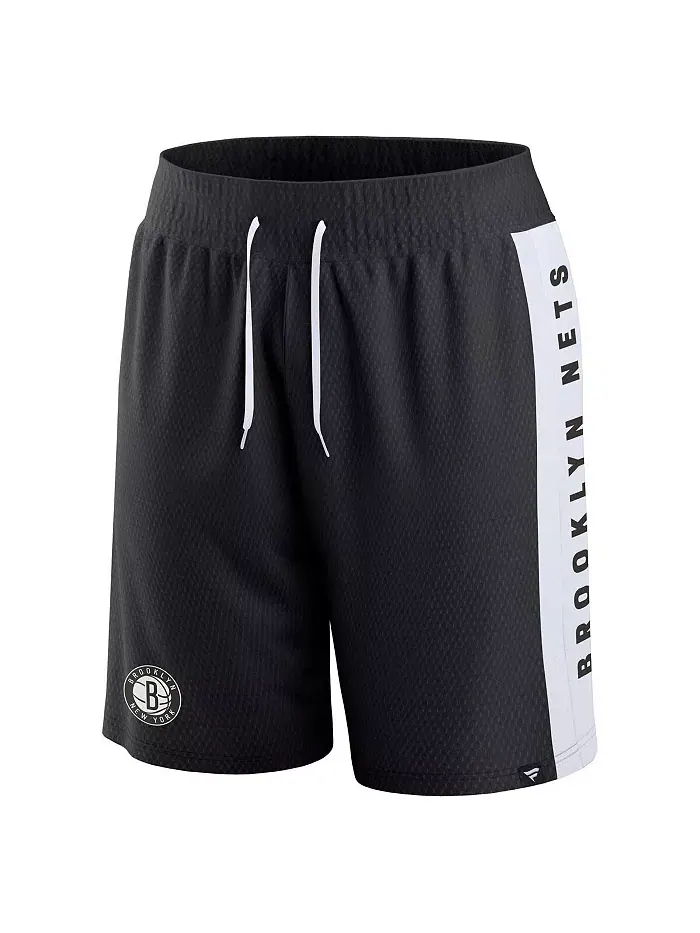 Мужские черные шорты Brooklyn Nets Referee Iconic Mesh Fanatics — изображение 3 из 3