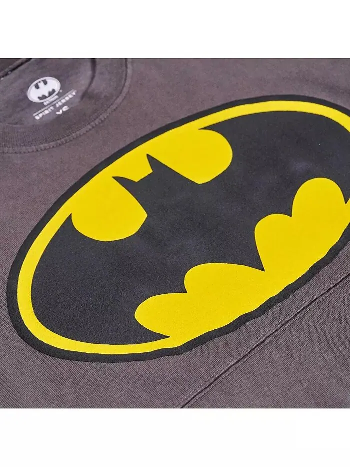 Мужская и женская серая футболка Batman Original с длинным рукавом Spirit Jersey — изображение 4 из 4