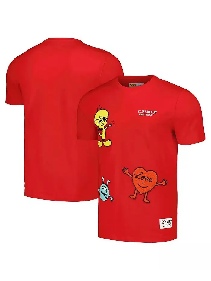 Мужская и женская красная футболка Looney Tunes Positive Energy Freeze Max — изображение 1 из 3