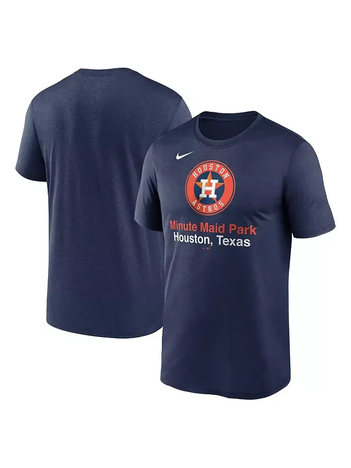 Мужская футболка Houston Astros Stadium Legend Performance в синем цвете Nike — изображение 1 из 3