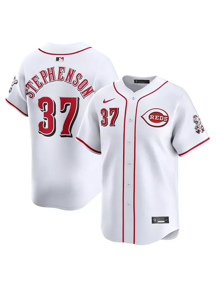 Мужская бейсбольная джерси Tyler Stephenson белого цвета Cincinnati Reds Home Limited Player Nike — изображение 1 из 3