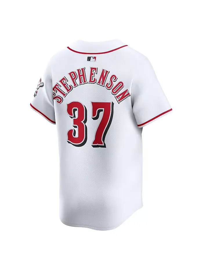 Мужская бейсбольная джерси Tyler Stephenson белого цвета Cincinnati Reds Home Limited Player Nike — изображение 3 из 3