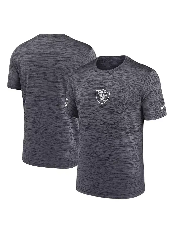 Мужская черная футболка Las Vegas Raiders Sideline Velocity Performance Nike