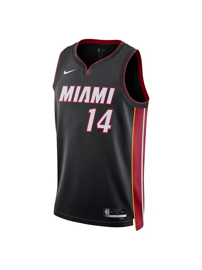 Мужская и женская баскетбольная майка Tyler Herro Miami Heat в черном цвете - Swingman, Icon — изображение 3 из 3