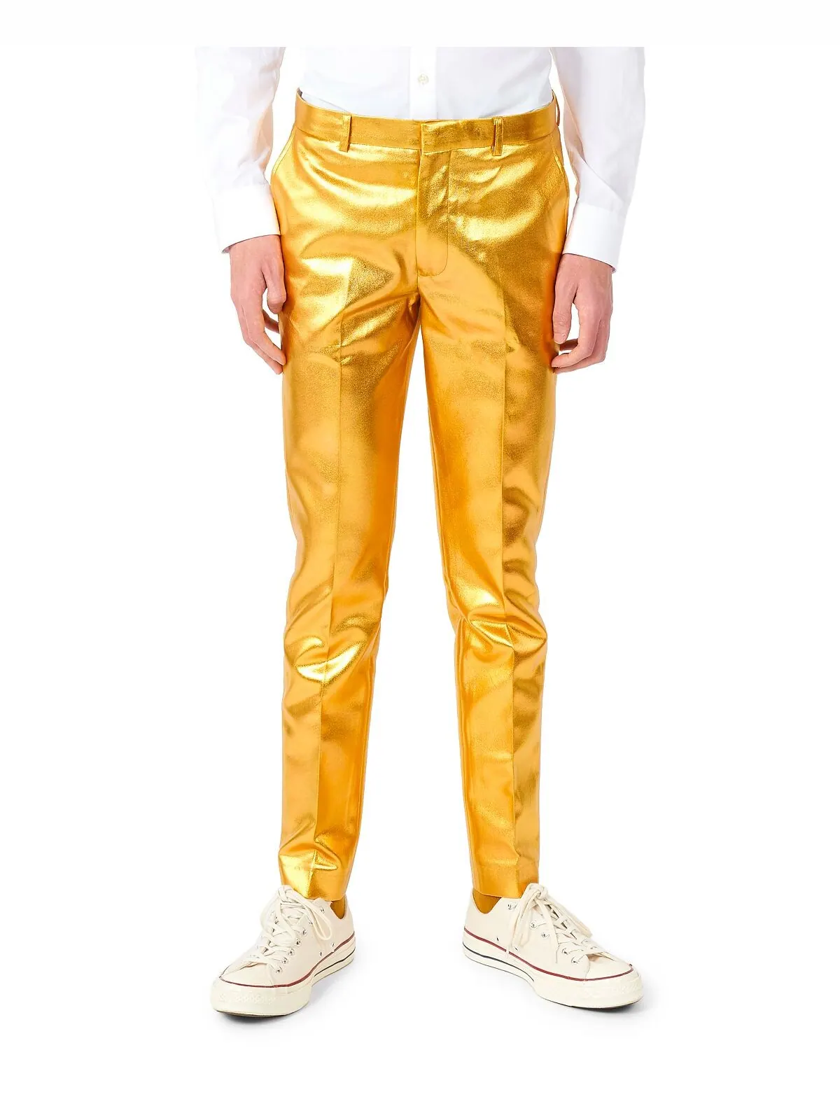 Костюм для вечеринки Big Boys Groovy Metallic, комплект из 3 предметов OppoSuits — изображение 3 из 3, золотистый