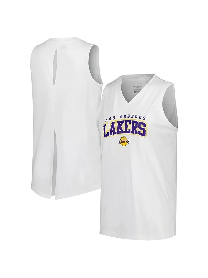 Женская белая майка Los Angeles Lakers Paisley Peekaboo Levelwear