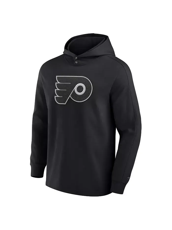 Мужская черная толстовка с длинным рукавом Philadelphia Flyers Elements Blaze Tri-Blend Fanatics — изображение 3 из 3