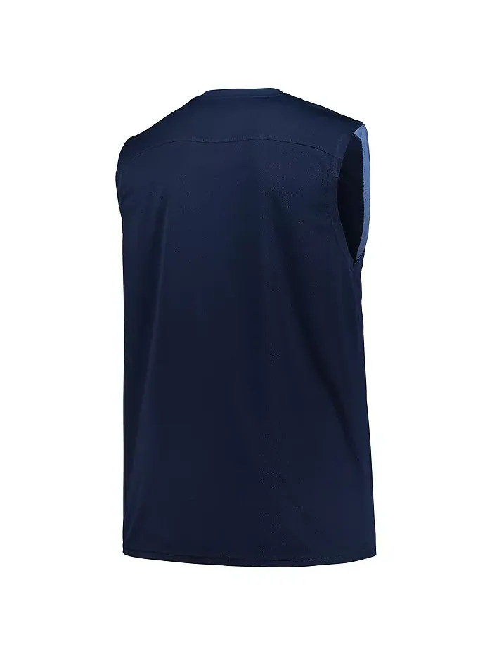 Мужская синяя майка-борцовка Big Tall Birdseye Memphis Grizzlies Fanatics — изображение 2 из 3