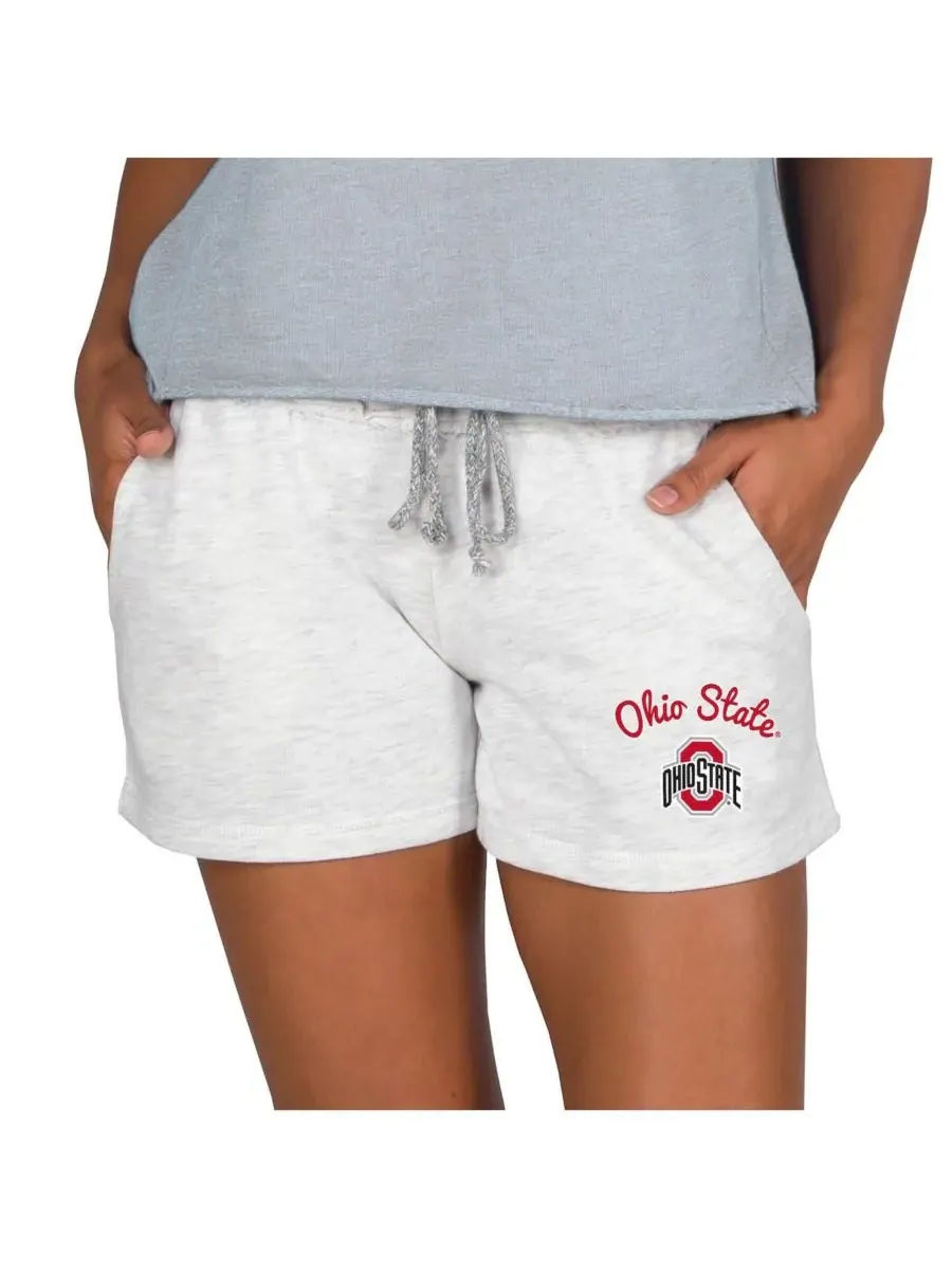 Женские шорты Ash Ohio State Buckeyes Mainstream French Terry Tri-Blend Shorts Concepts Sport