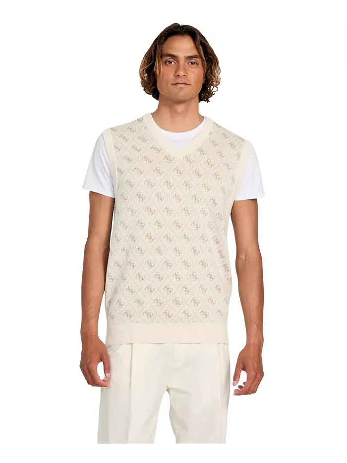 Мужской джемпер Horace Quattro G Logo Jacquard Guess — изображение 1 из 4