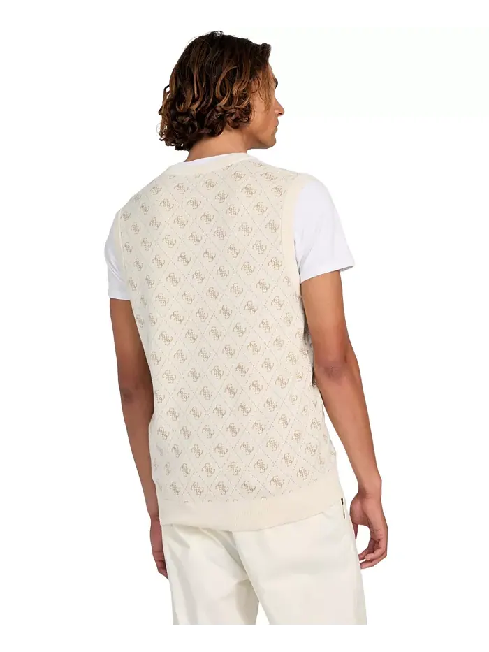 Мужской джемпер Horace Quattro G Logo Jacquard Guess — изображение 3 из 4