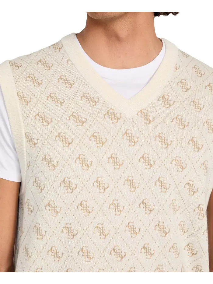 Мужской джемпер Horace Quattro G Logo Jacquard Guess — изображение 4 из 4