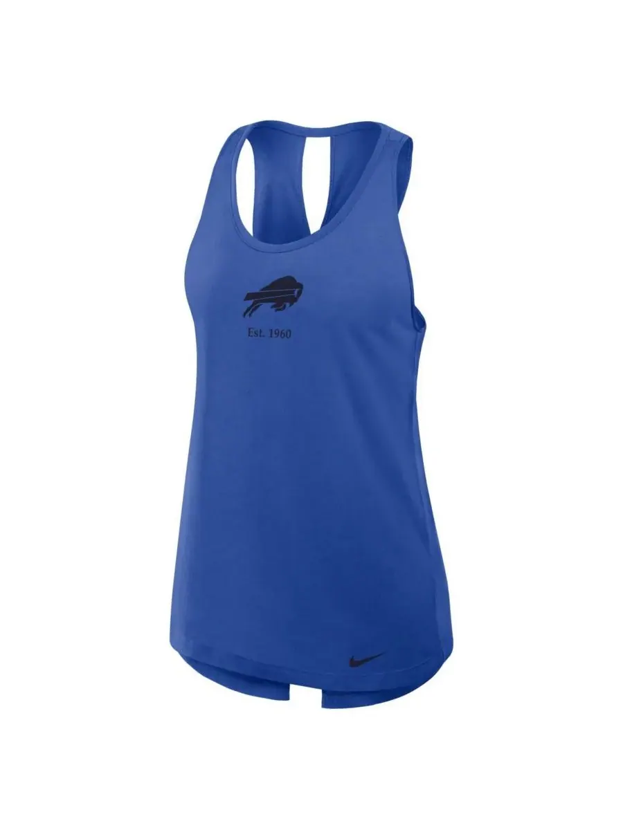 Женская майка Royal Buffalo Bills Glory Crisscross Performance Tank Top Nike — изображение 2 из 4, королевский
