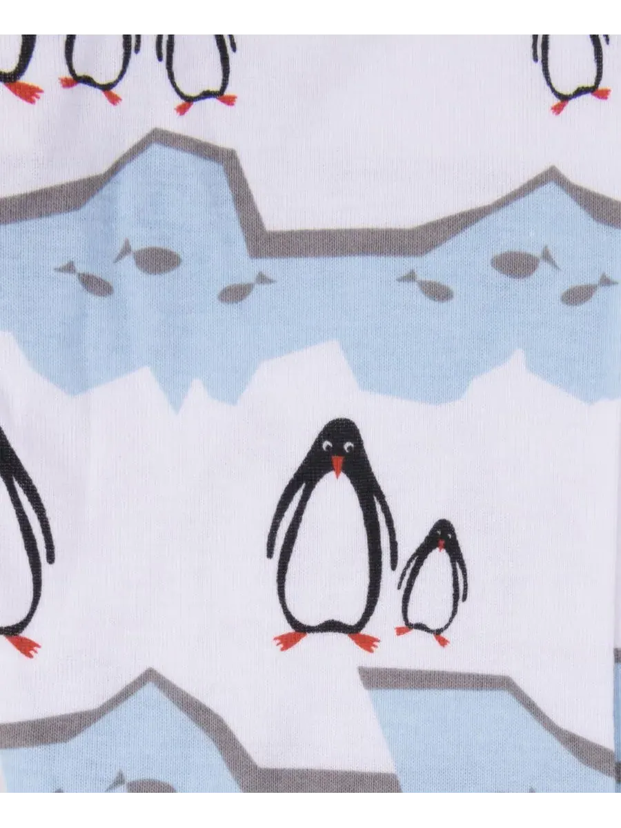 Женская хлопковая праздничная пижама из двух частей, размер 1 Leveret, Penguin — изображение 2 из 3