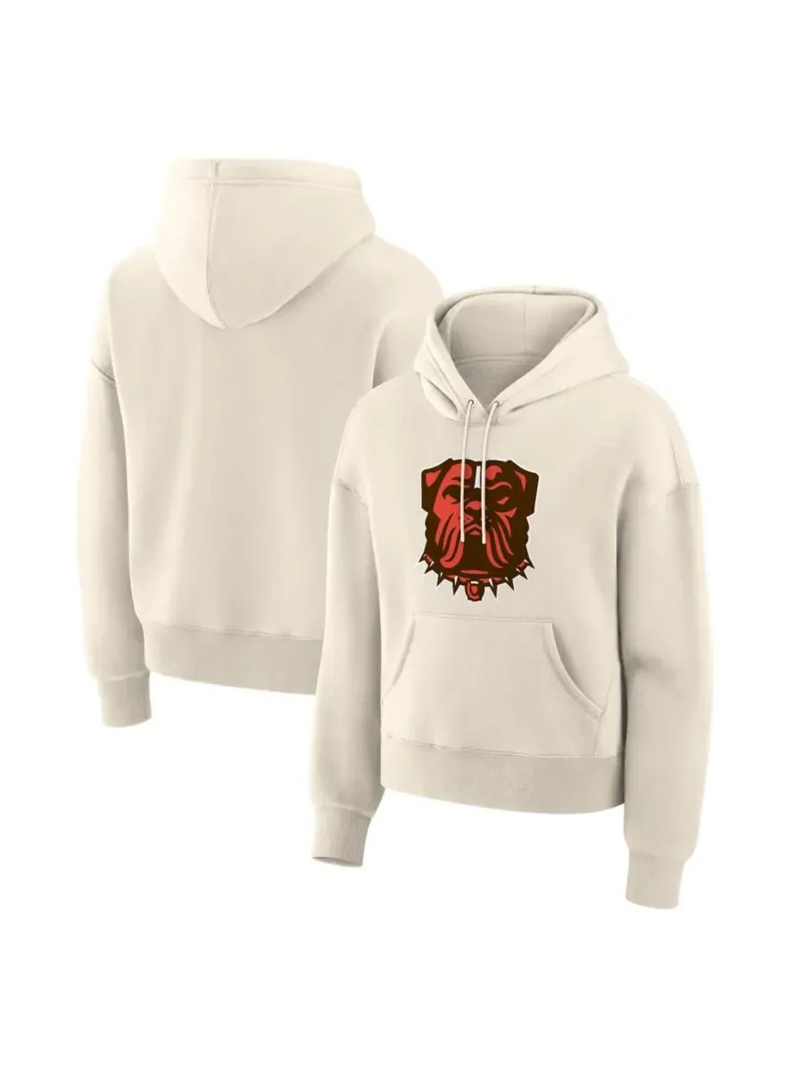 Fanatics Женская кремовая толстовка с капюшоном Cleveland Browns Dove Legacy — изображение 1 из 3, бежевый