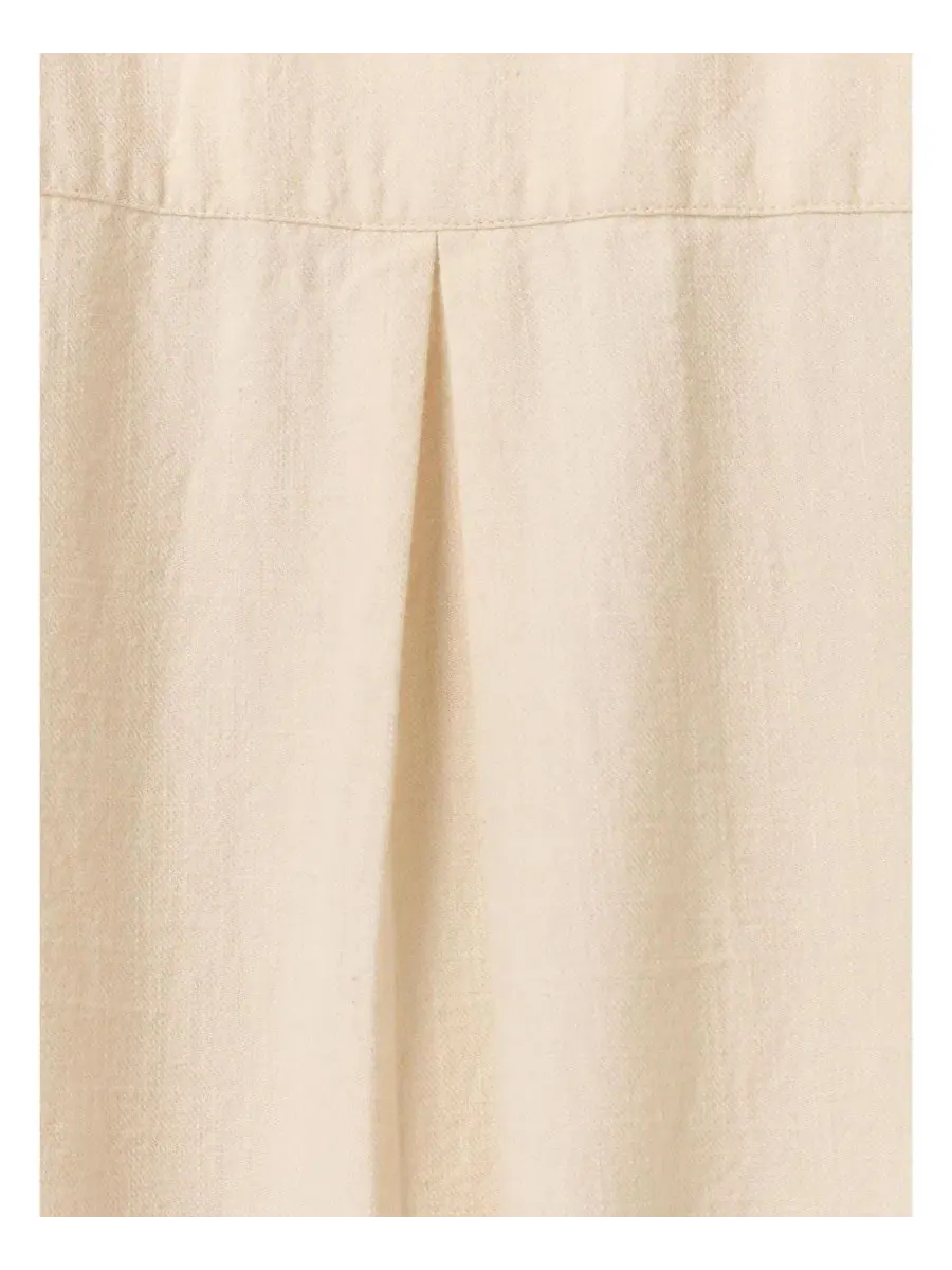 Женское платье-рубашка миди в стиле сафари с поясом Celtic & Co., Undyed Oatmeal — изображение 7 из 8