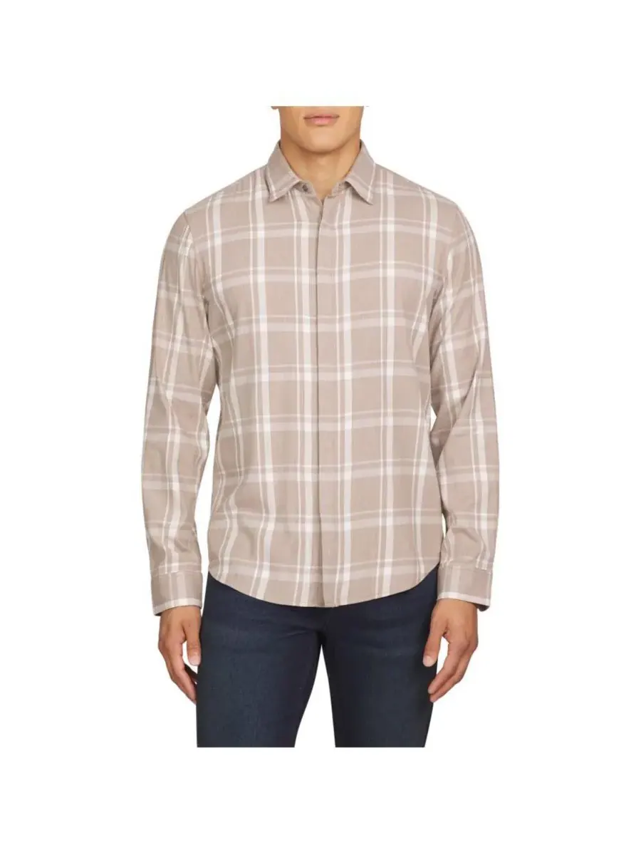 Мужская рубашка с длинным рукавом Hartman DKNY, Heather Chestnut — изображение 1 из 3