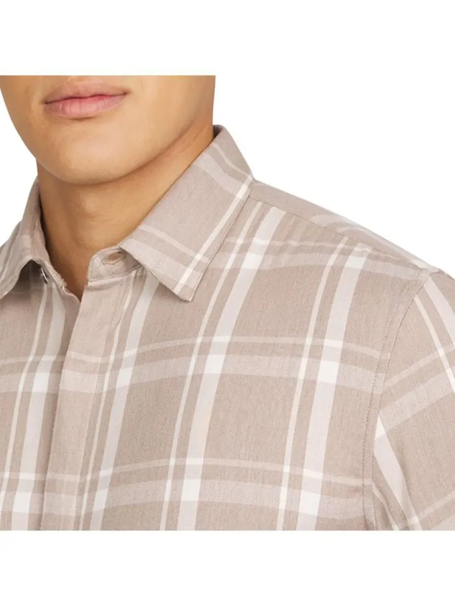 Мужская рубашка с длинным рукавом Hartman DKNY, Heather Chestnut — изображение 3 из 3