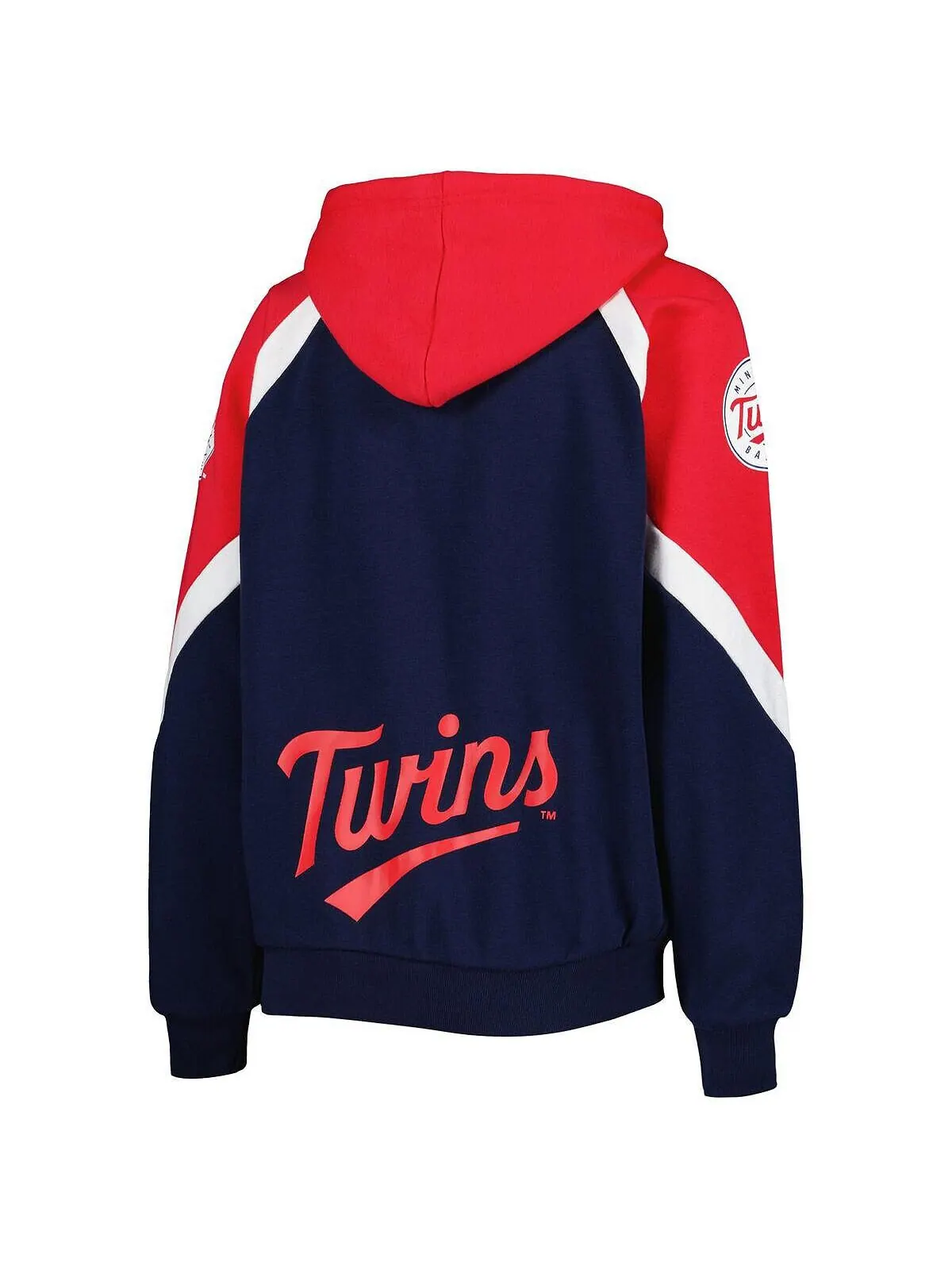 Женская темно-красная толстовка с молнией во всю длину Minnesota Twins Hail Mary Starter — изображение 3 из 3