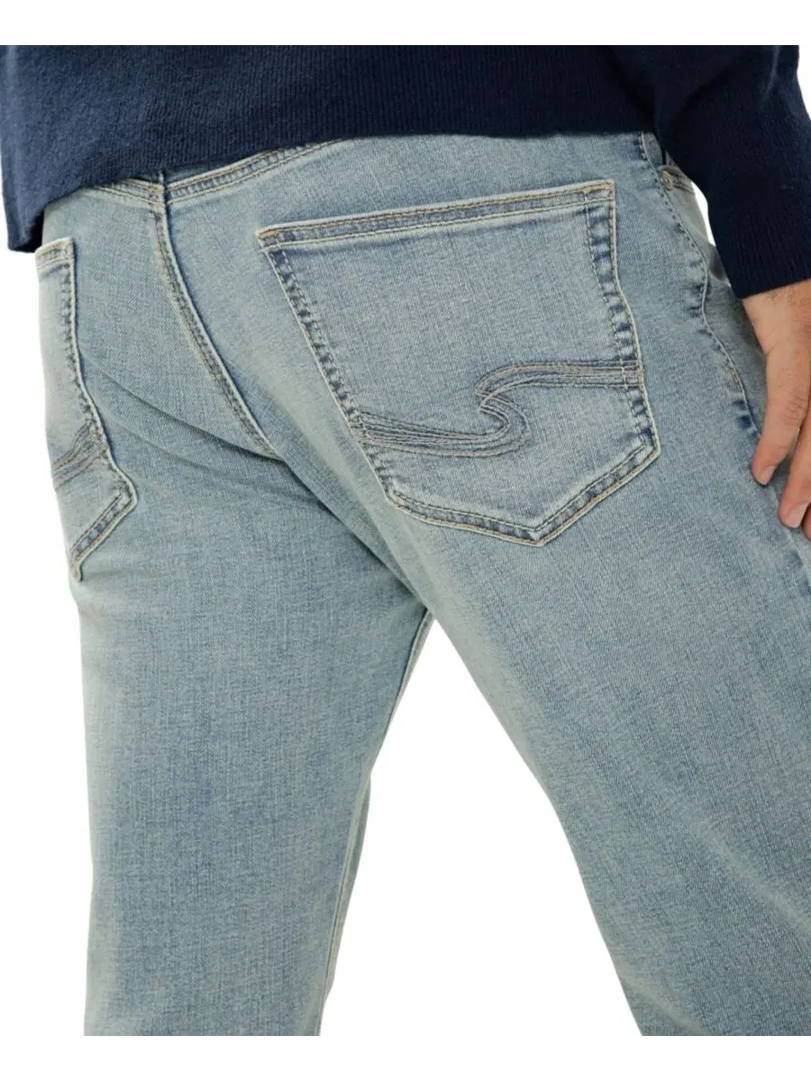 Джинсы прямого кроя Eddie Slim-Fit Straight-Leg Luxe Heritage Silver Jeans Co., Daytona — изображение 3 из 4
