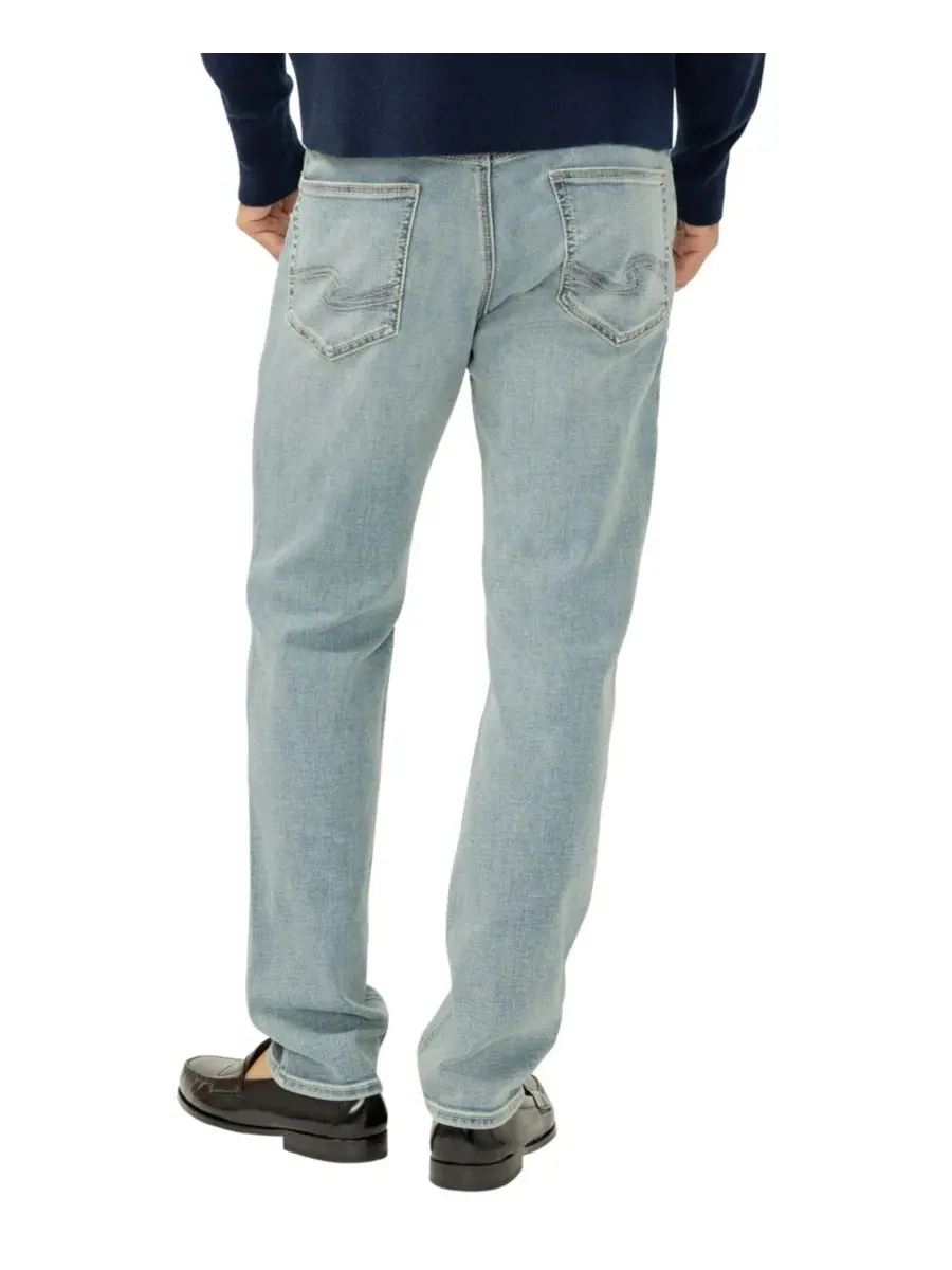 Джинсы прямого кроя Eddie Slim-Fit Straight-Leg Luxe Heritage Silver Jeans Co., Daytona — изображение 4 из 4