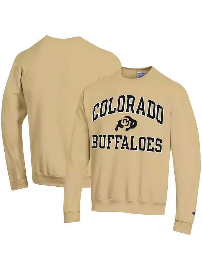 Мужская толстовка High Motor с принтом Colorado Buffaloes золотистого цвета Champion — изображение 1 из 3