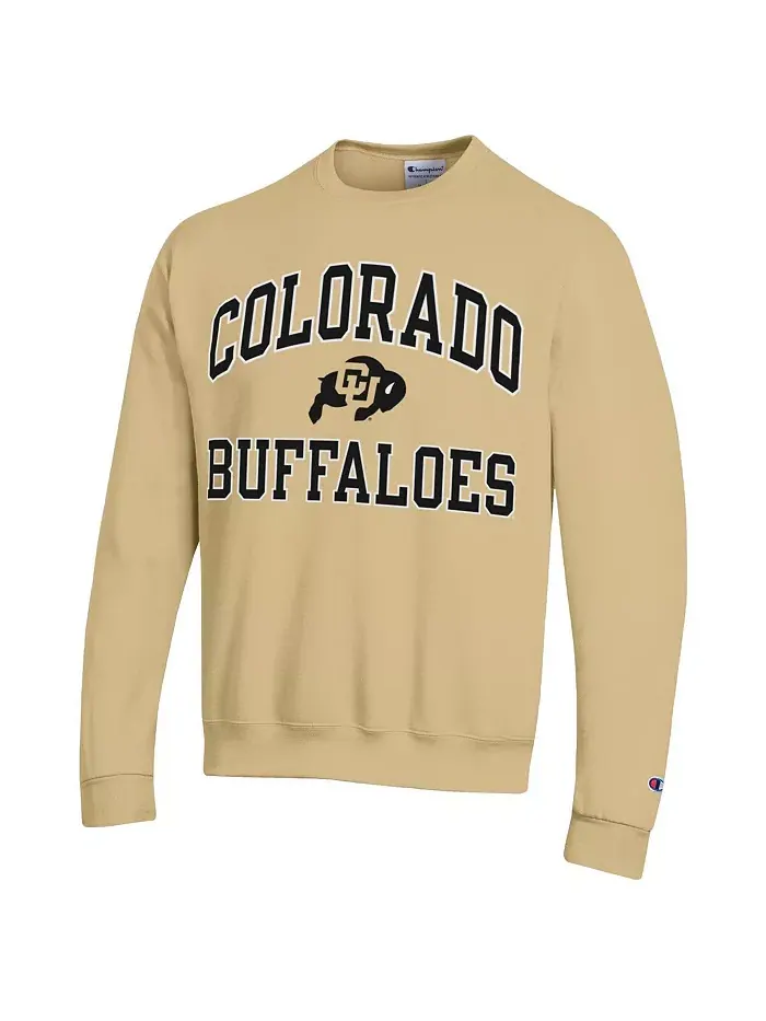 Мужская толстовка High Motor с принтом Colorado Buffaloes золотистого цвета Champion — изображение 2 из 3