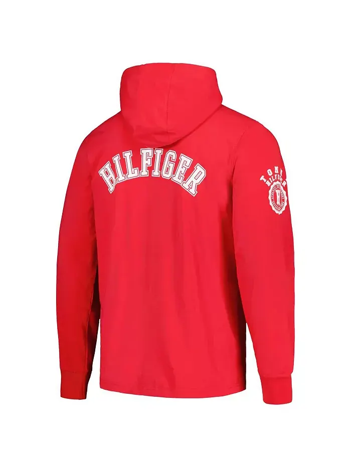 Мужская красная толстовка с длинным рукавом Kansas City Chiefs Morgan Tommy Hilfiger — изображение 3 из 3