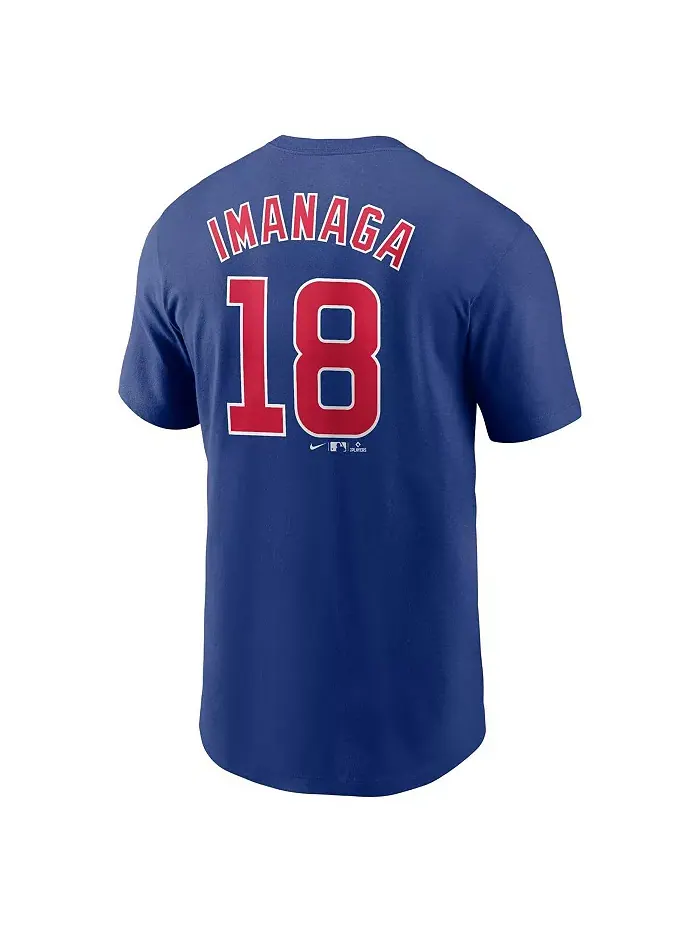 Мужская футболка Shota Imanaga Royal Chicago Cubs с именем и номером Fuse Nike — изображение 2 из 3