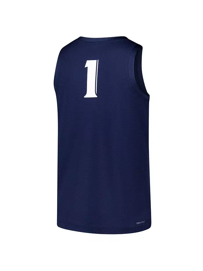 Мужская баскетбольная реплика джерси Xavier Musketeers №1 в синем цвете Nike — изображение 2 из 3