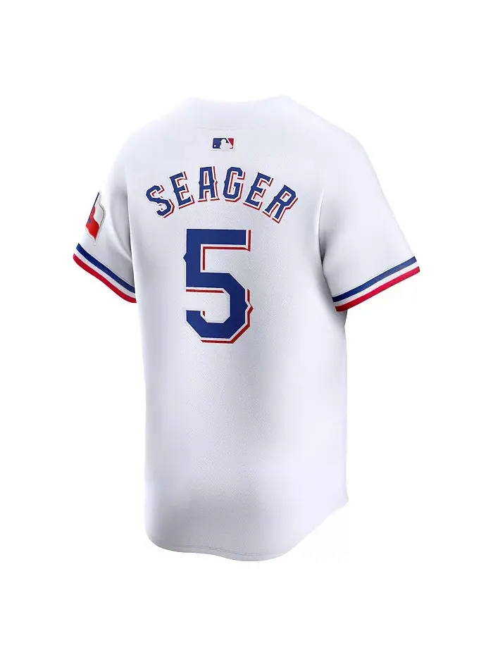 Мужская белая ограниченная игровая футболка Texas Rangers Кори Сигера Nike — изображение 3 из 3
