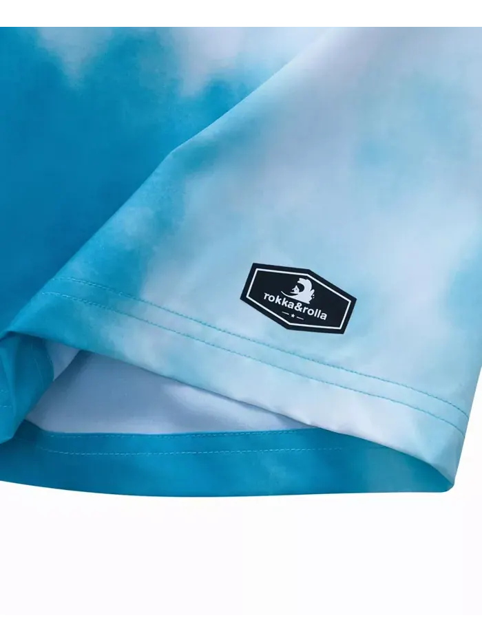 Мальчиковые плавки для плавания Board Shorts с 4-сторонней растяжкой, быстросохнущие, с сетчатой — изображение 6 из 8