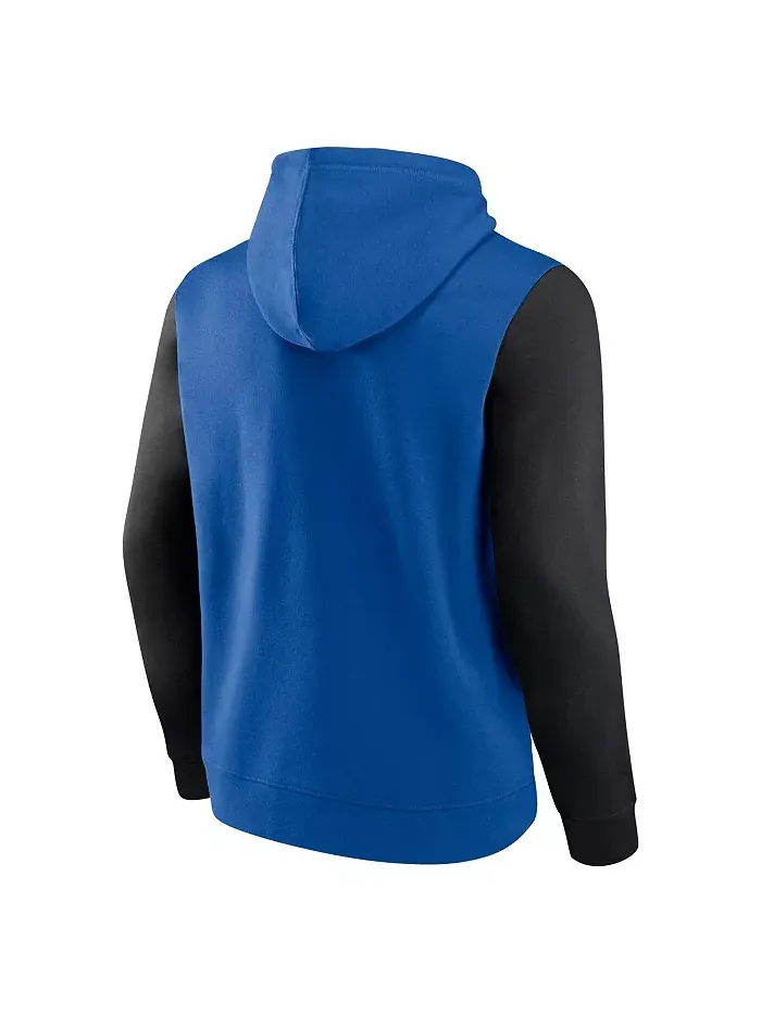 Мужская синяя толстовка с капюшоном Orlando Magic Outline Colorblock Logo Athletic — изображение 2 из 3
