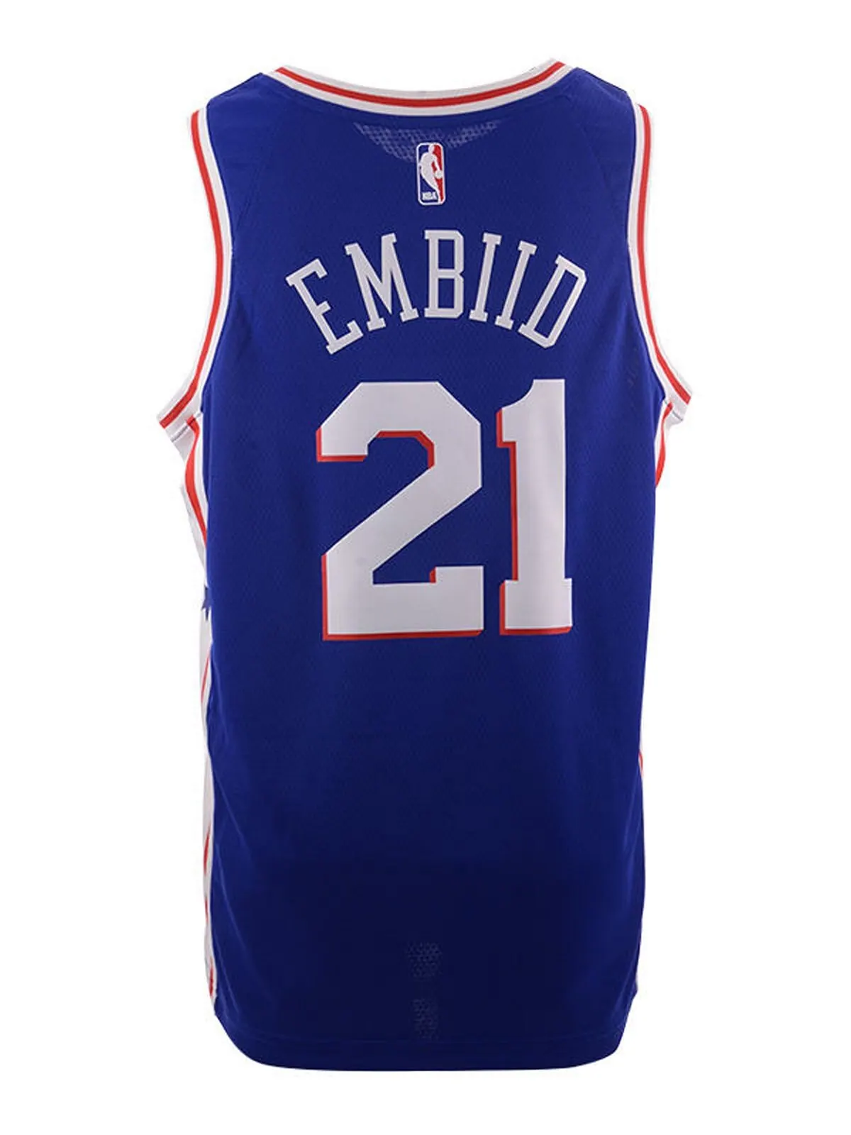 Мужская футболка joel embiid philadelphia 76ers icon swingman Nike — изображение 2 из 2, синий