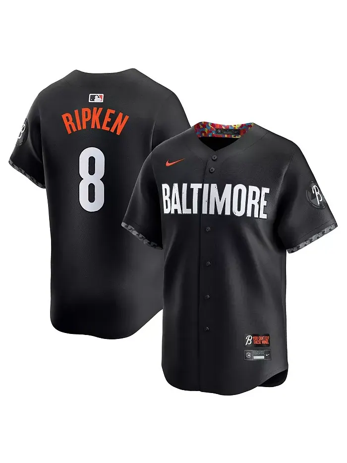 Мужская ограниченная джерси Baltimore Orioles City Connect в черном цвете Cal Ripken Jr Nike — изображение 1 из 3