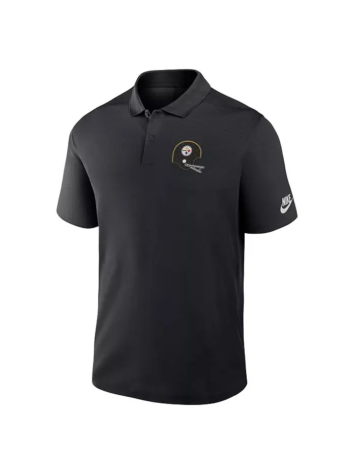 Мужская черная поло Pittsburgh Steelers Rewind Victory Performance Nike — изображение 2 из 3