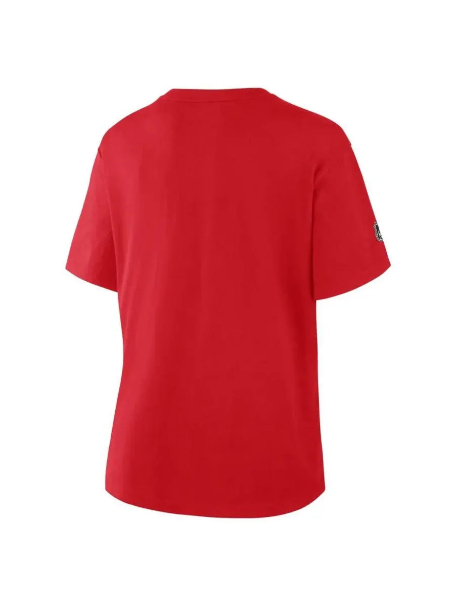 Fanatics Женская красная футболка Detroit Red Wings, посвященная столетию клуба — изображение 3 из 3, красный