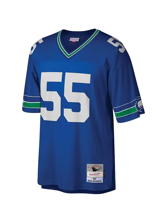 Мужская реплика джерси Brian Bosworth Seattle Seahawks Legacy Mitchell & Ness — изображение 2 из 3