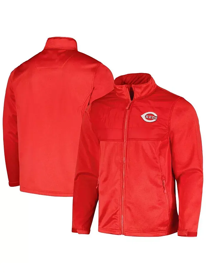 Мужская худи с молнией Heather Red Cincinnati Reds Explorer Dunbrooke — изображение 1 из 4