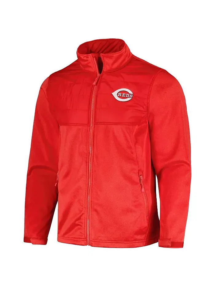 Мужская худи с молнией Heather Red Cincinnati Reds Explorer Dunbrooke — изображение 4 из 4