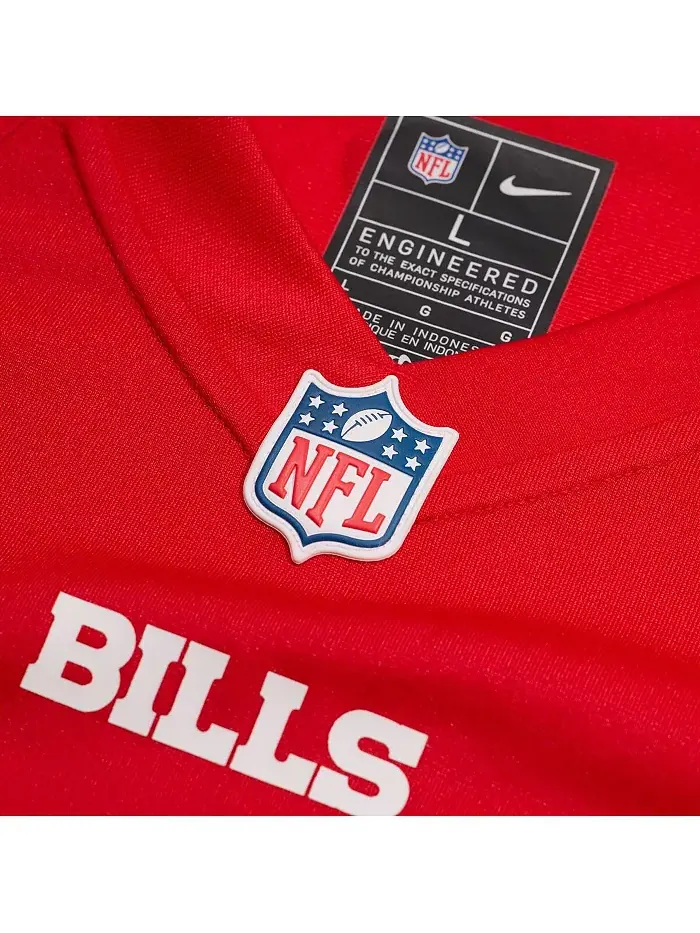 Мужская игровая альтернативная футболка Keon Coleman Buffalo Bills в красном цвете Nike — изображение 4 из 5