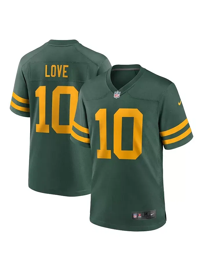 Мужская игровая альтернативная футболка Love Green Green Bay Packers Nike — изображение 1 из 2